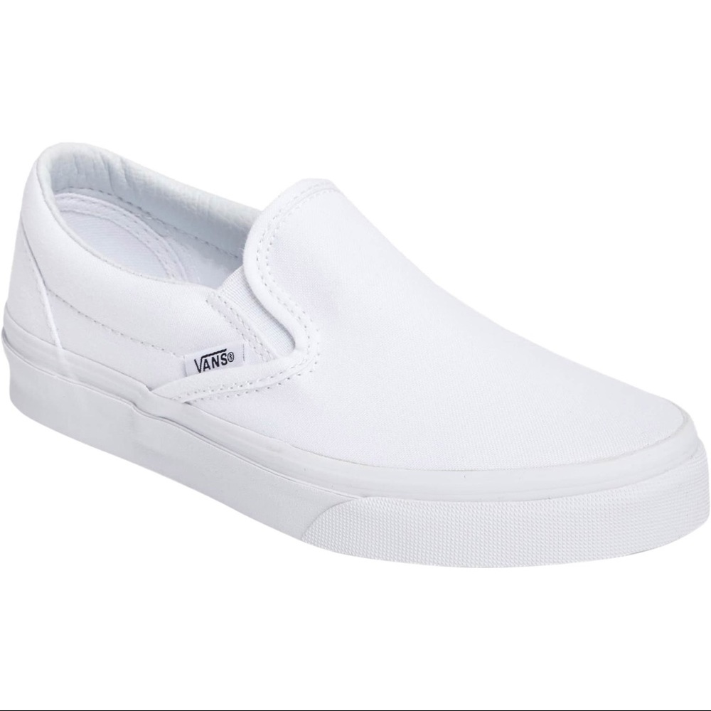 White Vans Slip-On Sneakers Size 7